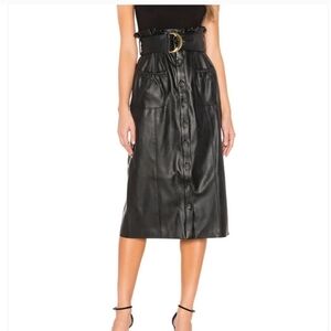 Tularosa Jenna Faux Leather Skirt